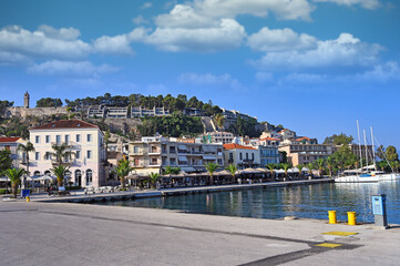 Nafplio harbor with sailboats and yachts Greece