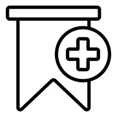 Obraz premium Premium download icon of add bookmark