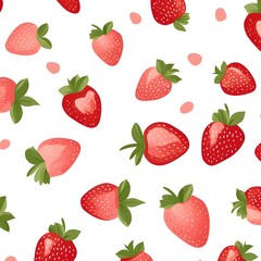 pattern with strawberries