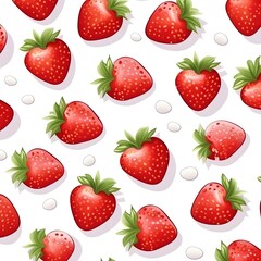 pattern with strawberries