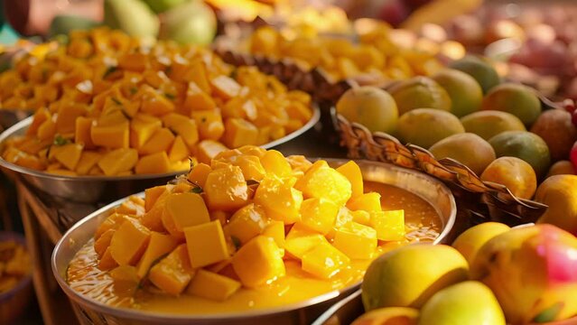 Delicious aromas of mangoinfused curries chutneys and desserts fill the air at the Mango Festival.