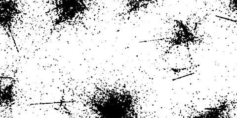 Grunge old detailed black texture. Vector background..