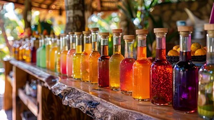 After the tour visitors have the opportunity to purchase bottles of their favorite tropical fruit spirits as souvenirs bringing the island flavors home with them.