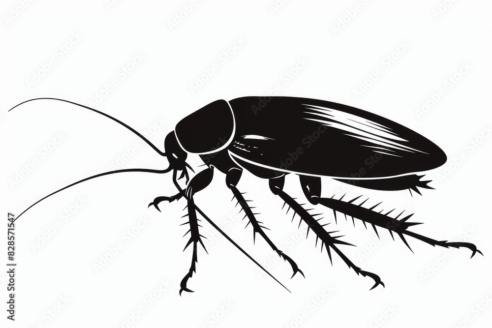 Poster Close-up monochrome image of a bug. Suitable for scientific publications