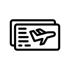 boarding pass line icon