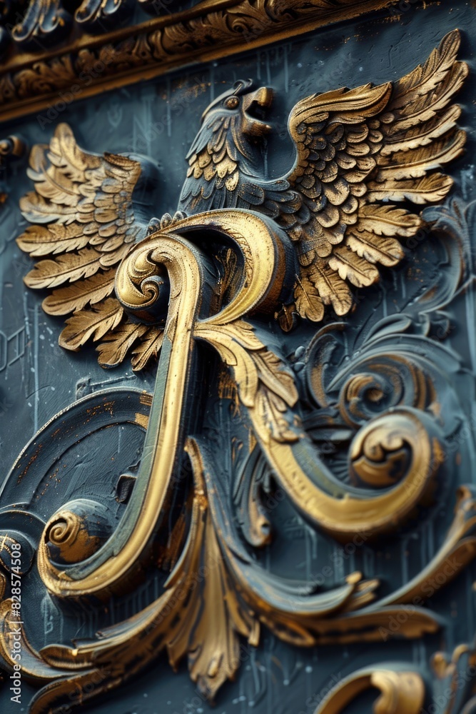 Aufkleber Detailed view of a clock on a building. Ideal for time-related concepts