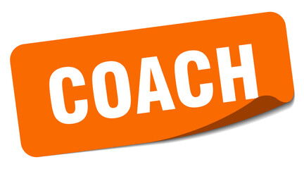 coach sticker. coach label