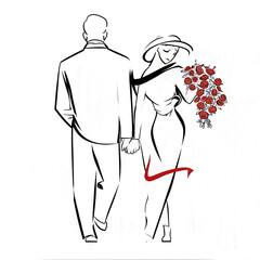 Golden Embrace: A Love Story Bathed in Golden Light