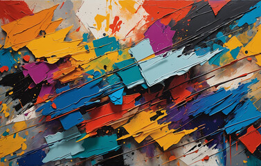 Fototapeta premium abstract oil painting wallpaper