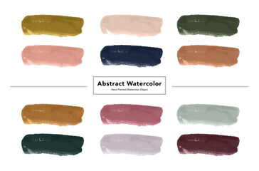 Hand painted watercolor brush stroke