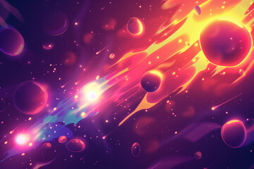 game background blast effect cartoon glow effect background