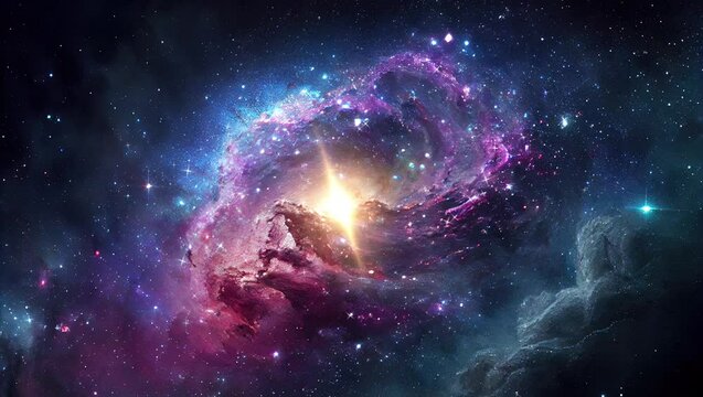 Night sky with clouds and stars, abstract watercolor texture background,