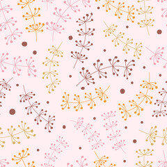 Lovely and Beautiful Spring Flowers Pattern for Fabric, Wallpaper, and More