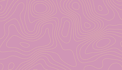 Seamless pattern with waves. Topography background. Abstract wave background.