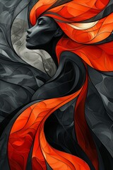 Obraz premium Elegance in Orange