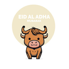 Eid Al Adha Mubarak Islamic Celebration Muslim Community event, Eid Greeting Card Cute Illustration