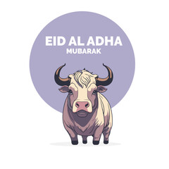 Eid Al Adha Mubarak Islamic Celebration Muslim Community event, Eid Greeting Card Cute Illustration