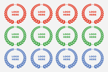 The vintage collection showcases colorful circular foliate laurel branches, capturing the essence of classic laurel wreaths in elegant silhouette.