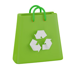 3d render  Recycle Bag  illustration