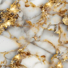 Marble with golden texture