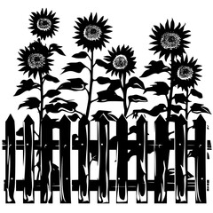 sunflower silhouette, sunflower svg, sunflower png, sunflower illustration, sunflower , silhouette flower, floral svg, herb svg, flower illustration, flower, floral, vector, nature, illustration, spri