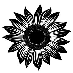 sunflower silhouette, sunflower svg, sunflower png, sunflower illustration, sunflower , silhouette flower, floral svg, herb svg, flower illustration, flower, floral, vector, nature, illustration, spri