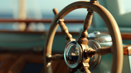 Steering wheel, a metaphor for controlling the direction of an organization