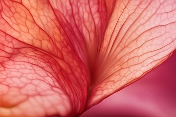Close-up of colorful flower petals, vibrant gradient, macro photography, intricate details, botanical beauty, nature's design, abstract floral pattern, soft textures