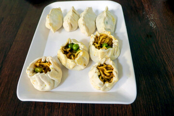 Image of Momos with Maggi filling