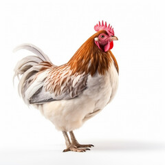 Fototapeta premium rooster isolated on white background AI generated