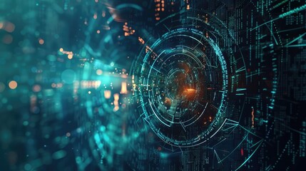 Obraz premium digital background ai technology computer technology