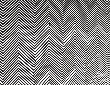 black zig zag pattern background. White background skew position