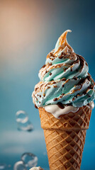 A delicious Icecream cone, Generative ai