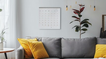 Calender hanging on the wall UHD wallpaper