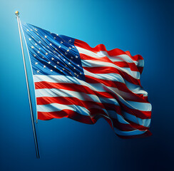 Patriotic memorial day of united states of america flag design, banner postar, background