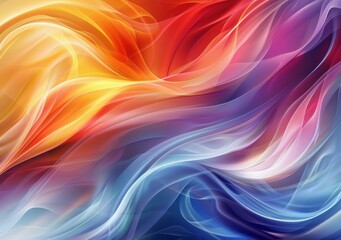Naklejka premium Colorful Wavy Background