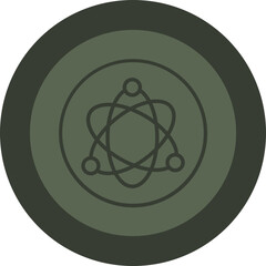 Science Fiction Line Green Circle Icon © Haris