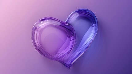 A Valentine day background with a heart of purple and violet colors