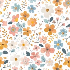 Fototapeta premium pattern with flowers