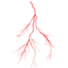 High-Voltage Thunderstorm Strikes Lifelike Lightning Bolt Effects on Transparent Background - PNG blue lightning effect. Realistic thunderstorm electric lightning.