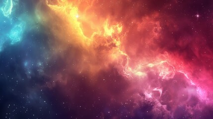 Fototapeta premium Colorful space galaxy cloud nebula Starry night cosmos background. Magic Infinite universe