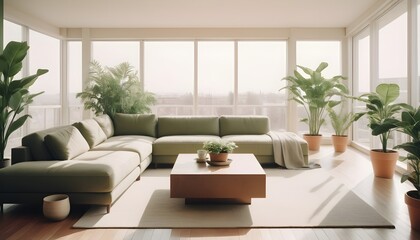 Fototapeta premium Photo interior modern design room 3D illustration