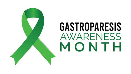 Gastroparesis Awareness Month is observed every year on August.banner design template Vector illustration background design.