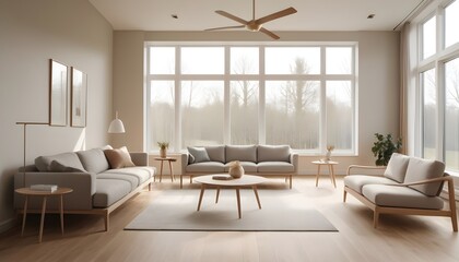 Fototapeta premium Photo interior modern design room 3D illustration