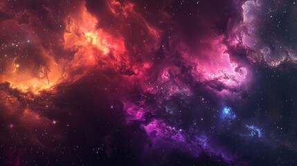 Fototapeta premium Galaxy Space background. Colorful nebula with star field. Astrology