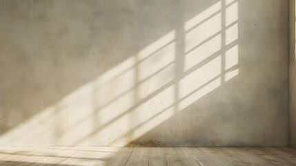 Fototapeta premium shadows on blank beige wall