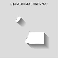 Simple and Minimalist region map of Equatorial Guinea