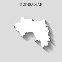 Simple and Minimalist region map of Guinea