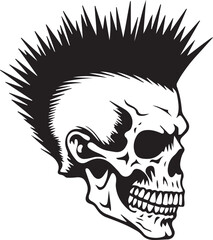 Punk Stencil Mohawk Vector
