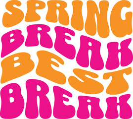 Spring Break Best Break Vector